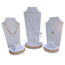 Kit Expositores de Madeira Elizabeth - BRANCO Kit Expositores de Madeira Elizabeth - BRANCO