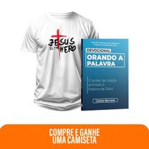 Kit Expressão da Palavra Devocional Orando a Palavra + Camiseta Cristã Masculina - Jesus é o herói Kit Expressão da Palavra Devocional Orando a Palavra + Camiseta Cristã Masculina - Jesus é o herói