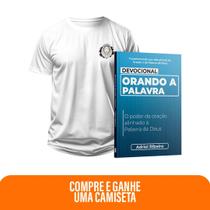 Kit Expressão da Palavra Devocional Orando a Palavra + Camiseta Cristã Masculina - Leão