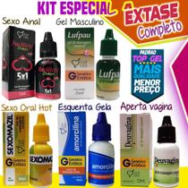 Kit Extase Sex Shop 5 Produtos Picantes Eróticos Top Gel Lubrificante Intimo