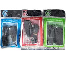 Kit Extensao Luconi 3M + 5M + 10M 3 Tomadas 2P Paralelo Preto Alta Durabilidade