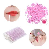 Kit Extensão Micro 50 Aplicador Batom + 50 Anel Batoque Cola Kit Extensão Micro 50 Aplicador Batom + 50 Anel Batoque Cola