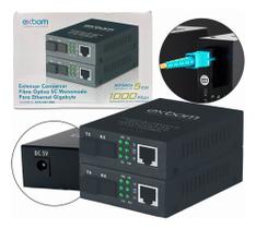 Kit Extensor Conversor De Fibra Óptica