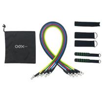Kit Extensores Move Com 5 Niveis De Resistencia Km11 Preto
