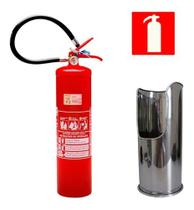 Kit Extintor Abc 04 Kg + Suporte + Placa