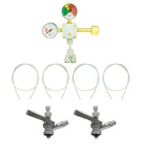 Kit Extração de Chopp com engate rápido 2 torneiras Kit Extração de Chopp com engate rápido 2 torneiras