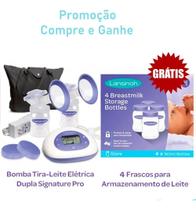 Kit Extração Eficiente: Bomba tira leite Elétrica Dupla e Frascos para Armazenamento de Leite Kit Extração Eficiente: Bomba tira leite Elétrica Dupla e Frascos para Armazenamento de Leite