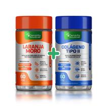 Kit Extrato de Laranja Moro, Cromo, Café Verde 3x1 - 30 Caps + Colágeno Tipo 2 Não Desnaturado, Magnésio, MSM, 3x1 UC2, 60 Caps - 700Mg - Denavita