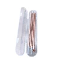 Kit Extrator de Acne e Espinha Rose Gold Aromá 4 Peças c/ Estojo