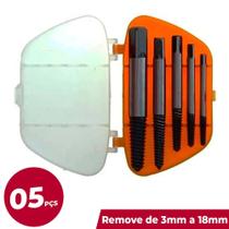 Kit Extrator de Parafuso 05 peças de 3mm a 18mm Saca - STARFER