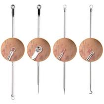 Kit Extrator Limpeza De Pele Cravos Espinha Kit Agulhas Kit Extrator Limpeza De Pele Cravos Espinha Kit Agulhas