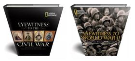Kit Eyewitness of the Civil War & Eyewitness to World War II Editora National Geographic Importado em Inglês Guerra Capa Dura