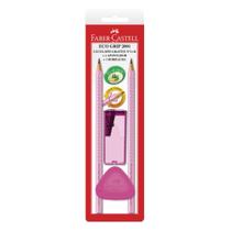 Kit FABER-CASTELL 02 Ecolápis Grafite + Apontador + Borracha