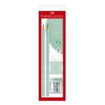 Kit FABER-CASTELL 02 Ecolápis Grafite + Apontador + Borracha Kit FABER-CASTELL 02 Ecolápis Grafite + Apontador + Borracha