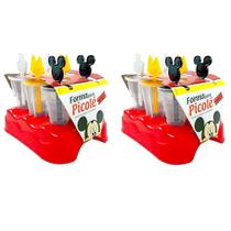 Kit Fabrica de Picolé do Mickey com 12 Formas de Sorvete - Plasutil