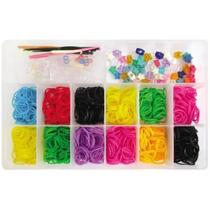 Kit fábrica de pulseiras com 1200 elásticos - i9 bri0018