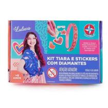 Kit Fabrica Tiara e Stickers com Diamante Luluca Estrela