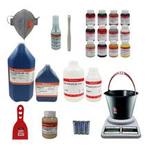 Kit Fabricação de Mesas Resinadas com Pigmentos em Pasta