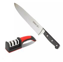 Kit Faca Carne Chef Kitchen 8" Mundial Afiador De Faca Overt