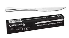 Kit faca churrasco inox 12 peças euro original line