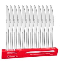 Kit Faca de Churrasco Aço Inox 12 Unidades Kit Faca de Churrasco Aço Inox 12 Unidades