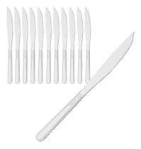 Kit Faca Mesa Churrasco Inox - 12 Peças Linha Classic
