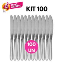Kit Faca Mesa Jogo Talher Inox Jantar Refeição Dia a Dia Bar Boteco Restaurante Lanchonete Kit Faca Mesa Jogo Talher Inox Jantar Refeição Dia a Dia Bar Boteco Restaurante Lanchonete