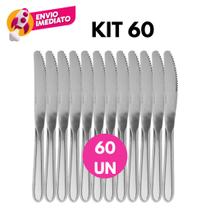 Kit Faca Mesa Jogo Talher Inox Jantar Refeição Dia a Dia Bar Boteco Restaurante Lanchonete Kit Faca Mesa Jogo Talher Inox Jantar Refeição Dia a Dia Bar Boteco Restaurante Lanchonete