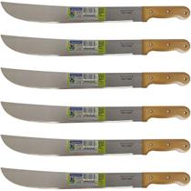 KIT Facão Tramontina 16 Polegadas para Mato Lâmina de Aço Carbono 40 cm Cabo de Madeira 13 cm - 6 Unidades