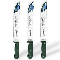 KIT Facão Tramontina Inox 12 Polegadas para Camping Lâmina de Aço Inoxidável Cabo de Polipropileno Verde - 3 Unidades