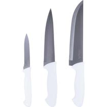 Kit Facas Cozinha Inox 3 Pçs 4'' 6'' 7'' Pp Kala Kit Facas Cozinha Inox 3 Pçs 4'' 6'' 7'' Pp Kala