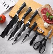 Kit Facas De Churrasco Antiaderente Corte Navalha Kit Facas De Churrasco Antiaderente Corte Navalha