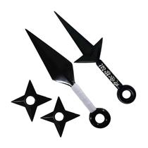 Kit Facas Kunais Com Shuriken Cosplay Personagens Anime Presentes Otaku Acessórios Nerd Geek Kit Facas Kunais Com Shuriken Cosplay Personagens Anime Presentes Otaku Acessórios Nerd Geek