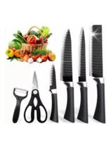 Kit Facas Profissionais 6 Peças Corte Rápido, Seguro e Eficiente