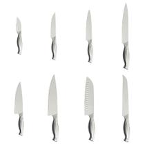 Kit Facas Tramontina Sublime Laminas e Cabos em Aço Inox 8 Peças Kit Facas Tramontina Sublime Laminas e Cabos em Aço Inox 8 Peças