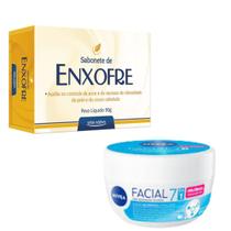 Kit Facial Antiacne e Nutrição Sabonete 90g Arte Nativa Creme Nivea Nutritivo 5 em 1 Kit Facial Antiacne e Nutrição Sabonete 90g Arte Nativa Creme Nivea Nutritivo 5 em 1