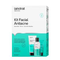 Kit Facial Antiacne Labotrat com Sabonete, Tônico e Gel Secativo Pele Oleosa e Acneica