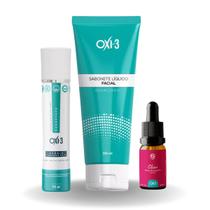 Kit Facial (Antimanchas + Clareamento) Ozonio Oxi3- Kit Completo para Pele Renovada e Uniforme