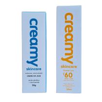 Kit Facial Creamy Ácido Glicólico+Protetor Solar FPS 60 50ml