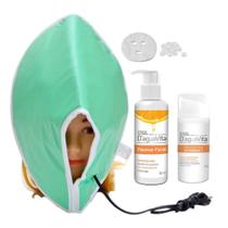 Kit facial hidratante gel de limpeza mascara termica 127v - D'agua natural