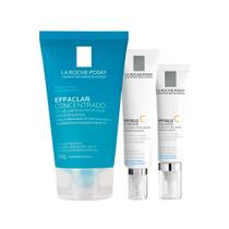 Kit Facial La Roche-Posay Redermic - Gel Concentrado e Creme e Creme para os Olhos 15ml