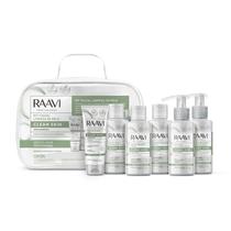 Kit Facial Limpeza de Pele Clean Skin Raavi - Protocolo Completo para Estética