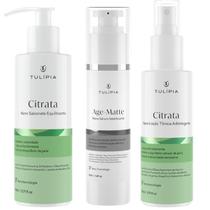 Kit Facial Para Pele Oleosa Mista Anti Acne Espinha Tulipia Kit Facial Para Pele Oleosa Mista Anti Acne Espinha Tulipia