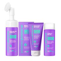 Kit facial poderoso glow up labpop - labotrat