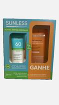 Kit Facial Protetor Solar FPS 60 Toque Seco Gel de Limpeza Hidraderm Vitamina C Sunless Kit Facial Protetor Solar FPS 60 Toque Seco Gel de Limpeza Hidraderm Vitamina C Sunless