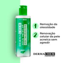 Kit Facial Skin Care Gel Sabonete Água Micelar Dermachem e Máscara Oleosidade Ricca