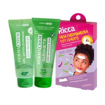 Kit Facial Skin Care Gel Sabonete e Máscara Cravos Ricca