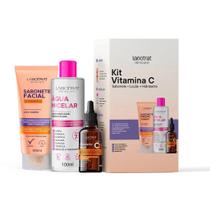 Kit Facial Vitamina C Limpa, Tonifica e Trata - Labotrat