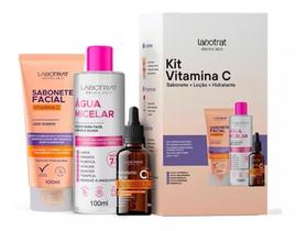 Kit Facial Vitamina C Skincare Antienvelhecimento com 3 Produtos Labotrat