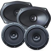 Kit Fácil Falantes 6 + 6x9 69 Auto 70w Prático Som Carro 4oh